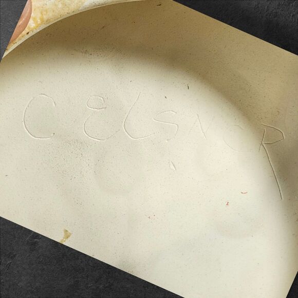 Vintage Hand Painted Ceramic Snowman Figurine Textured “Snow” Finish 12" Holiday - Picture 8 of 10